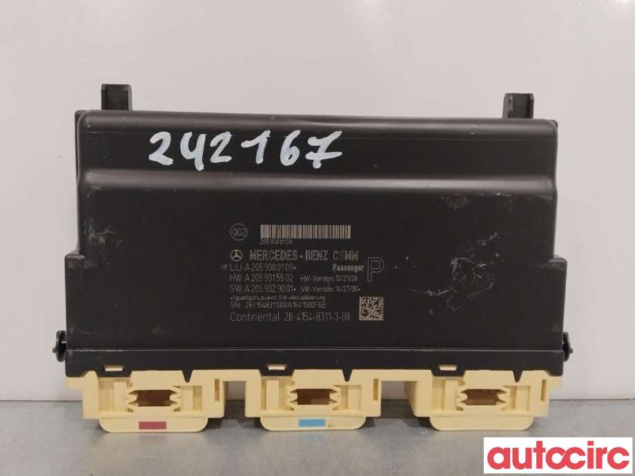Styreenhet sete til Mercedes GLC 2015-2022 (X253) (X253) (MERCEDES|A2059000109)