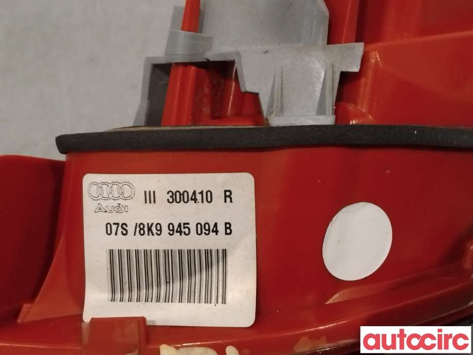 Baklykt høyre indre til Audi A4 2007-2014 (Type IV) (B8) (B8) (AUDI|8K9945094B)