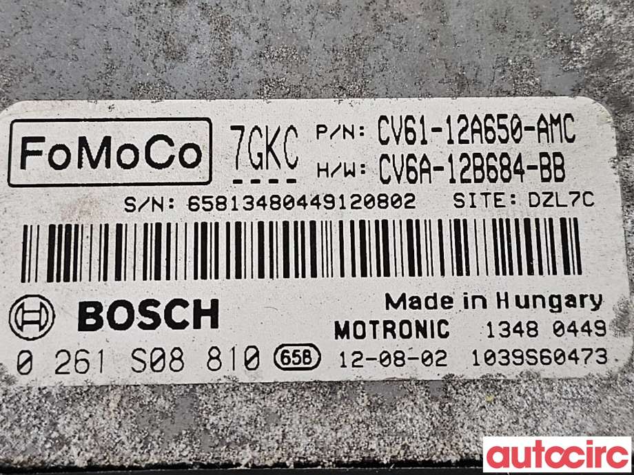 Styreenhet motor til Ford Focus 2011-2014 (Type III, Fase 1) (FORD|2013029|CV6A-12B684-BB)