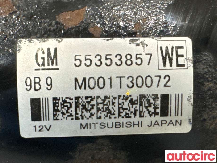 Starter diesel til Opel Insignia A 2009-2014  (OPEL|55353857|M001T30072|55585237)