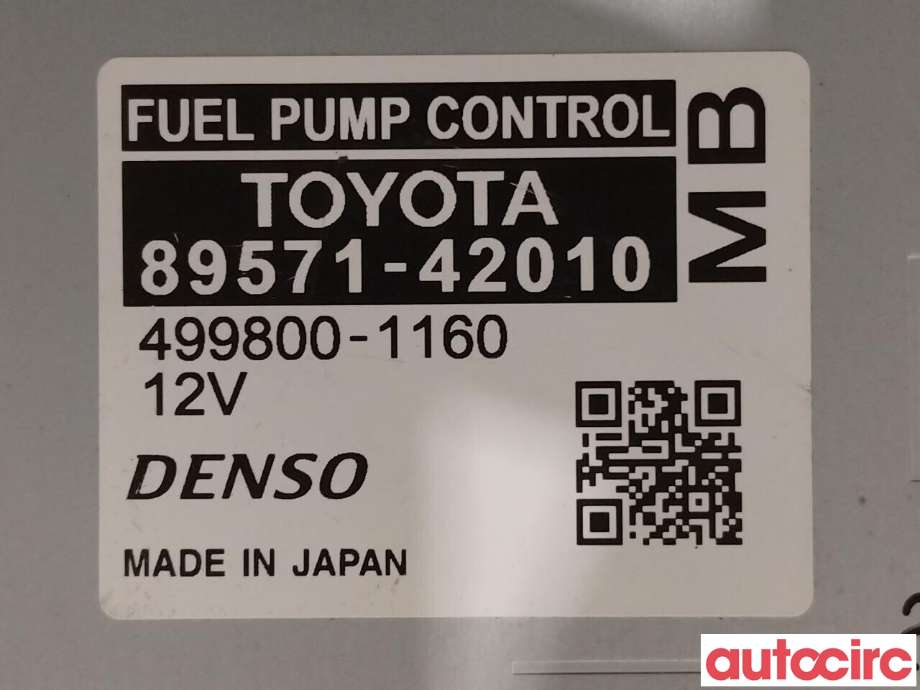 Styreenhet drivstoffpumpe til Toyota RAV4 2019-->> (Type V) (TOYOTA|8957142010)