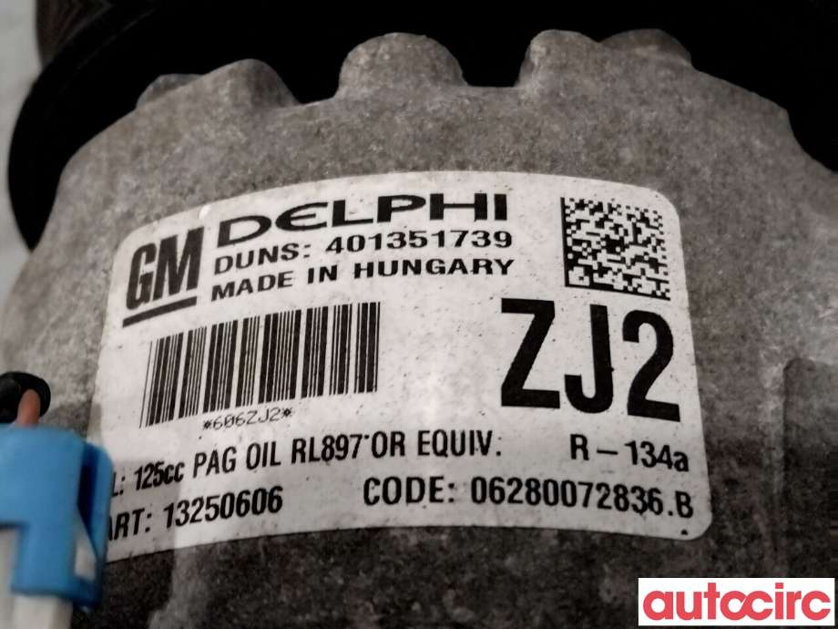 Aircondition kompressor til Opel Astra J 2010-2015  (OPEL|95516236|401351739|13250606)