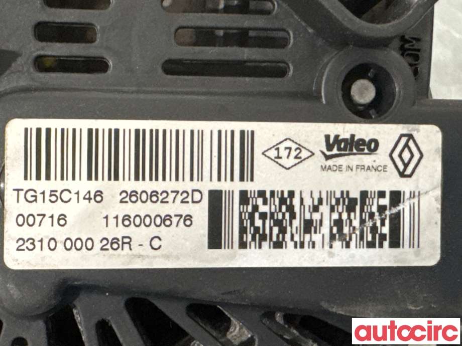 Dynamo til Renault Kangoo 2008-2021 (Type II)  (RENAULT|231000026R|TG15C146)