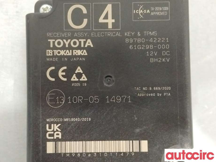 Styreenhet diverse til Toyota RAV4 2019-->> (Type V)  (TOYOTA|897B042221)