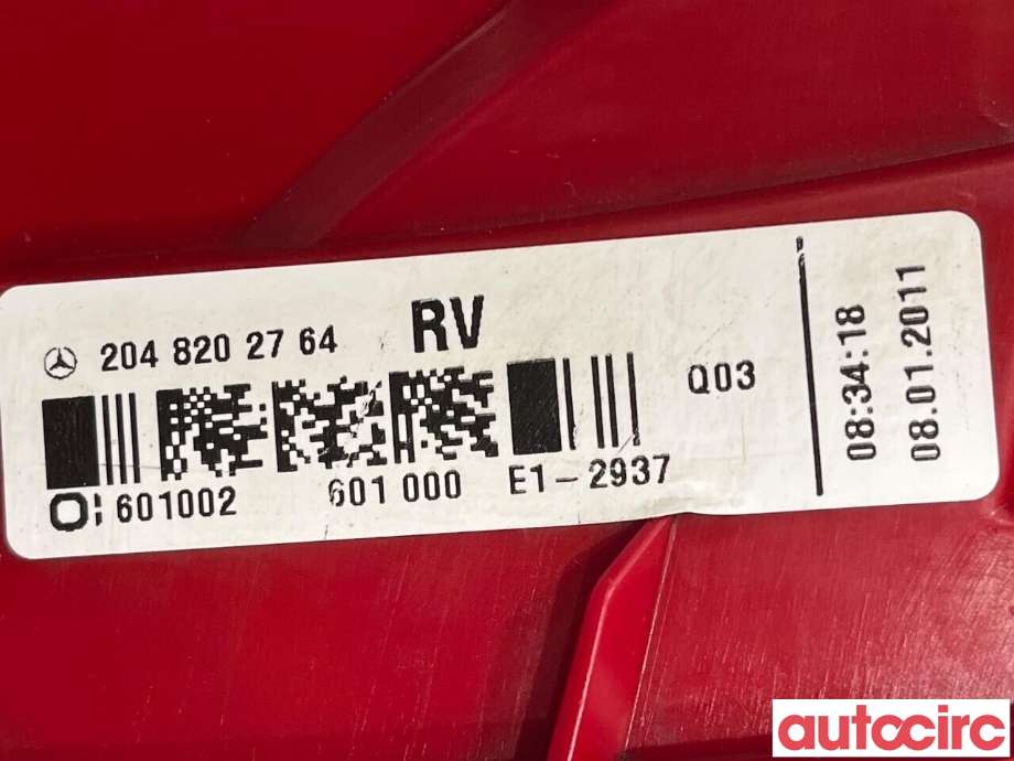 Baklykt høyre til Mercedes C-Klasse 2011-2014 (Fase 2) (W204) (W204) (MERCEDES|A2049060503|A2048202764)
