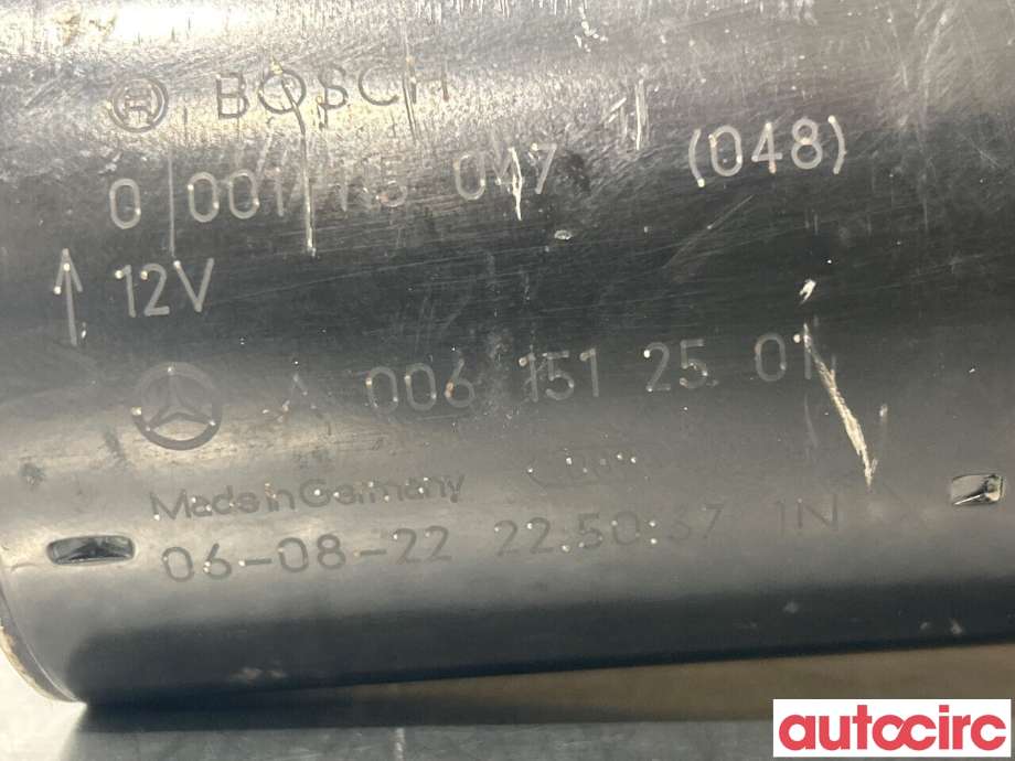 Starter diesel til Mercedes E-Klasse 2006-2009 (Fase 2) (W211) (W211) (MERCEDES|A0061512501)
