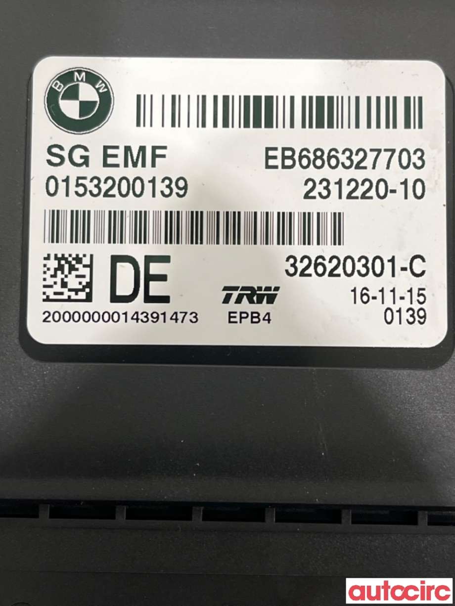 Styreenhet elektrisk parkbrems (EPB - Electric Parking Brake) til BMW X3 2010-2017 (F25) (F25) (BMW|34436887358|32620301-B|6863277)