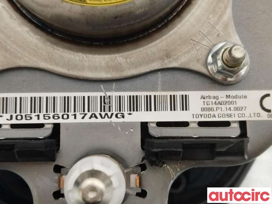 Airbag rattpute til Toyota RAV4 2016-2019 (Type IV, Fase 2) (TOYOTA|4513042210C0|)