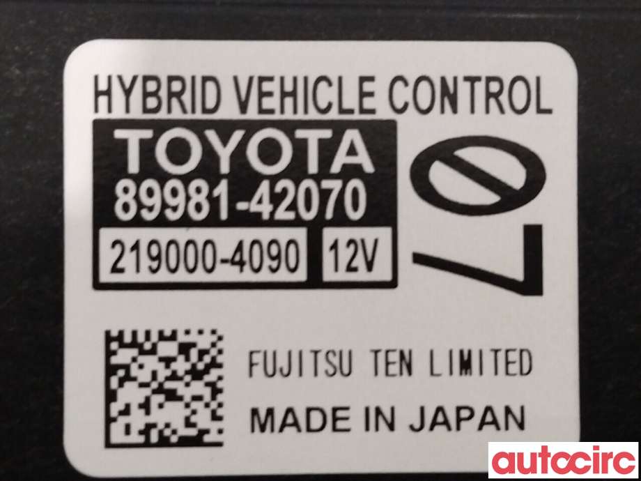 Styreenhet diverse til Toyota RAV4 2016-2019 (Type IV, Fase 2)  (TOYOTA|8998142070)