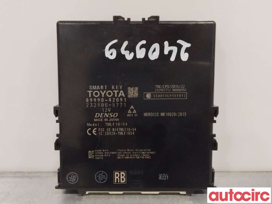 Styreenhet nøkkelfri/keyless til Toyota RAV4, 2016-2019 (Type IV, Fase 2)  (TOYOTA|8999042091)