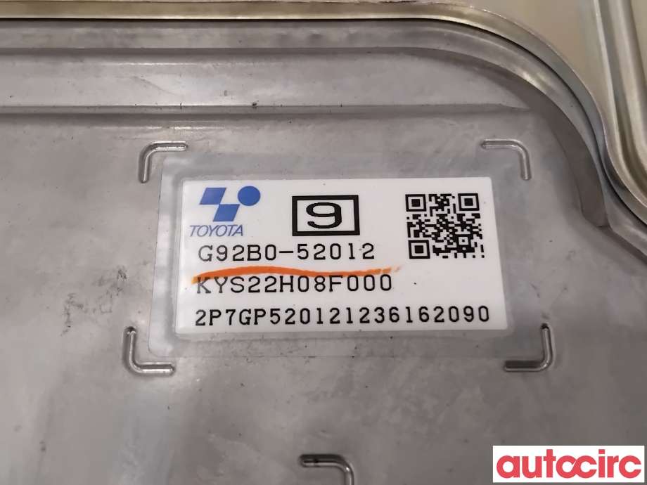 Inverter hybrid til Toyota Yaris Cross (SUV) 2021-->> (TOYOTA|G92B052012||G92B0-52012)