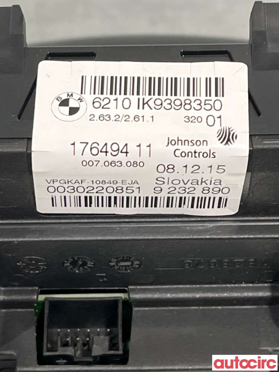 Instrumentpanel til BMW X3 2010-2017 (F25) (F25) (BMW|62108794196||62106843041)