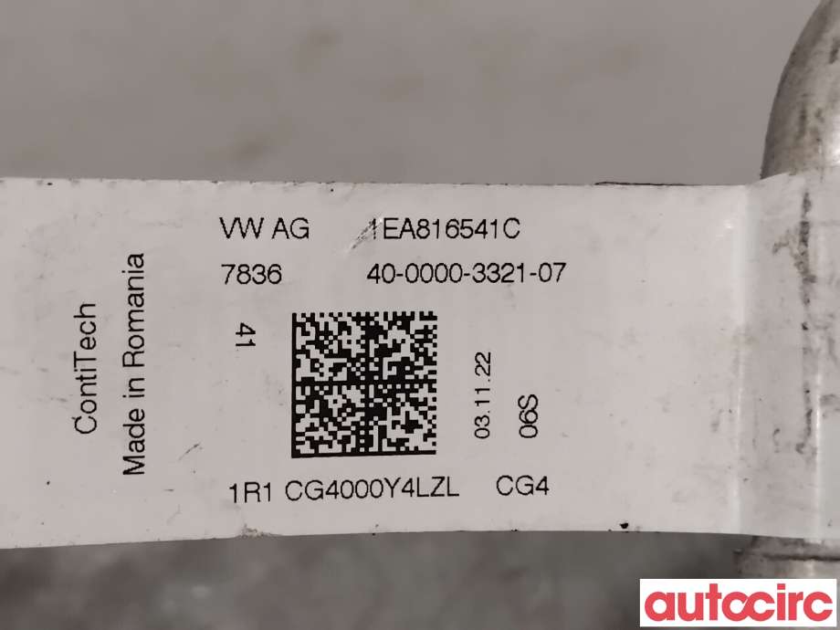 Aircondition rør til Audi Q4 e-tron 2021-->> (AUDI|1EA816541C|)