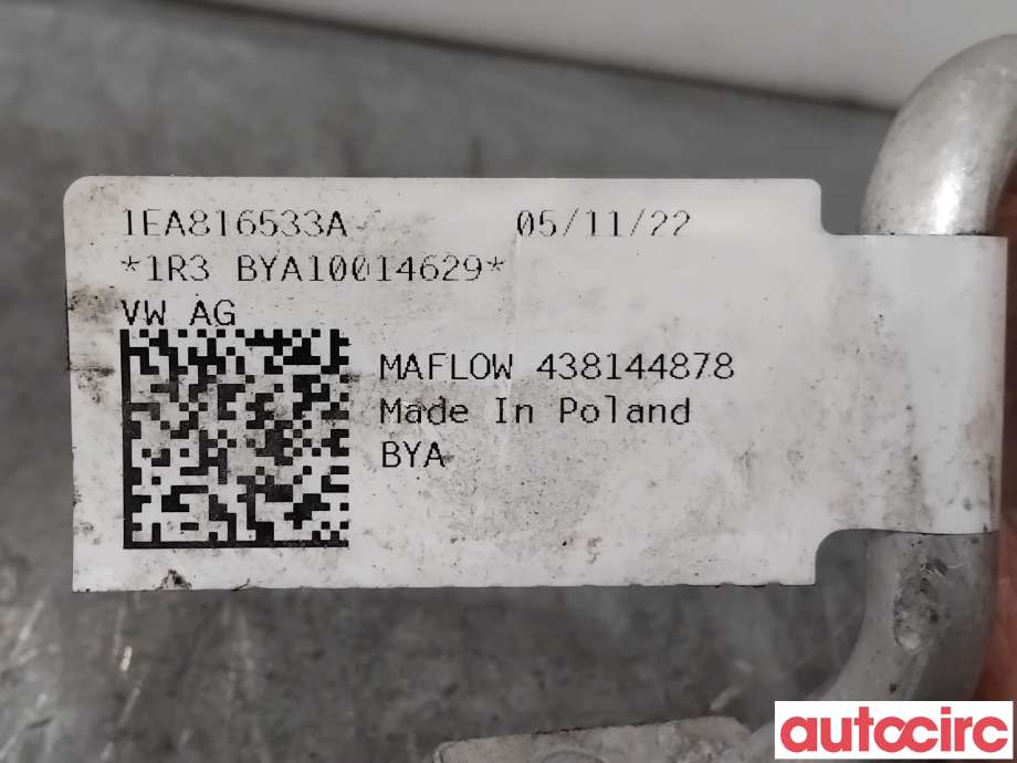 Aircondition rør til Audi Q4 e-tron 2021-->>  (AUDI|1EA816533A|)