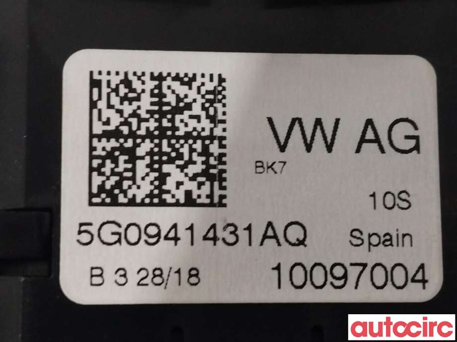 Bryter lys til VW T-Roc 2017-->> (VOLKSWAGEN|5G0941431BE|5G0941431AQ)