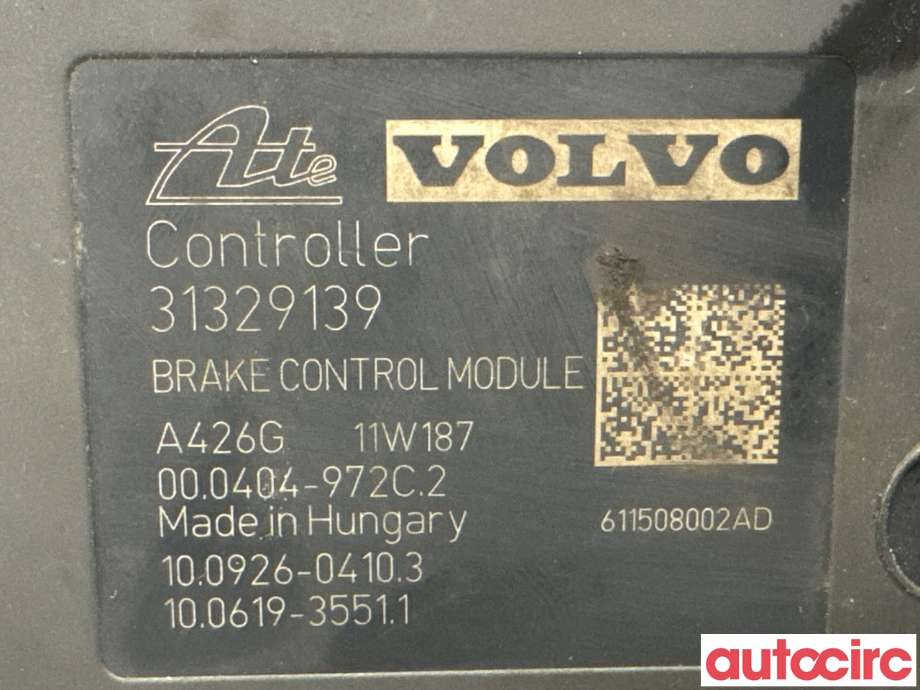 ABS sentral til Volvo XC60 2008-2013 (Type I, Fase 1)  (VOLVO|31329140|100212-05324|31329139)