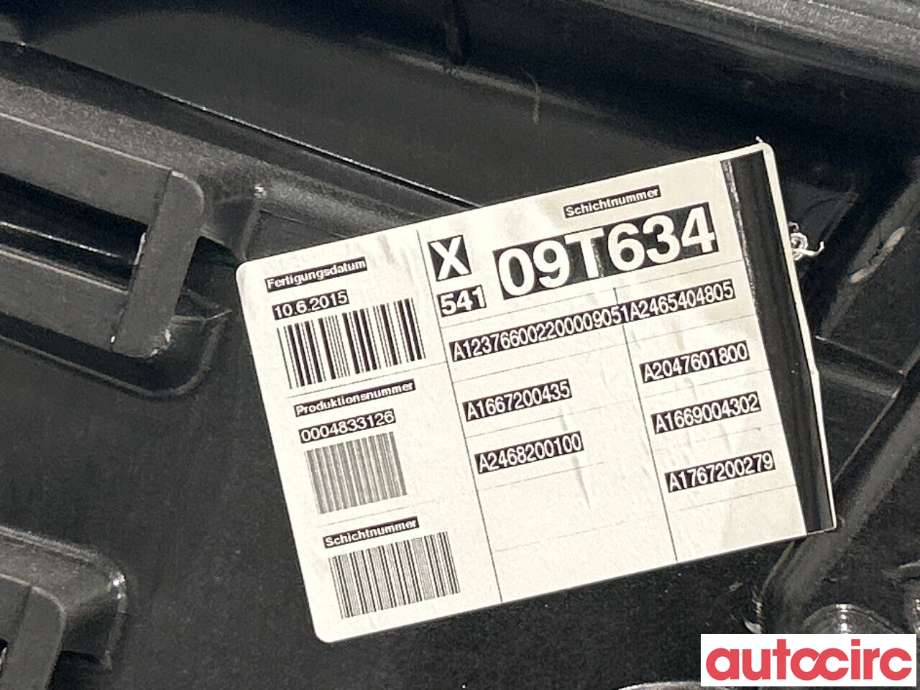 Ruteheis høyre foran til Mercedes GLA 2014-2020 (X156) (X156) (MERCEDES|A1767206600|A1767200279|)