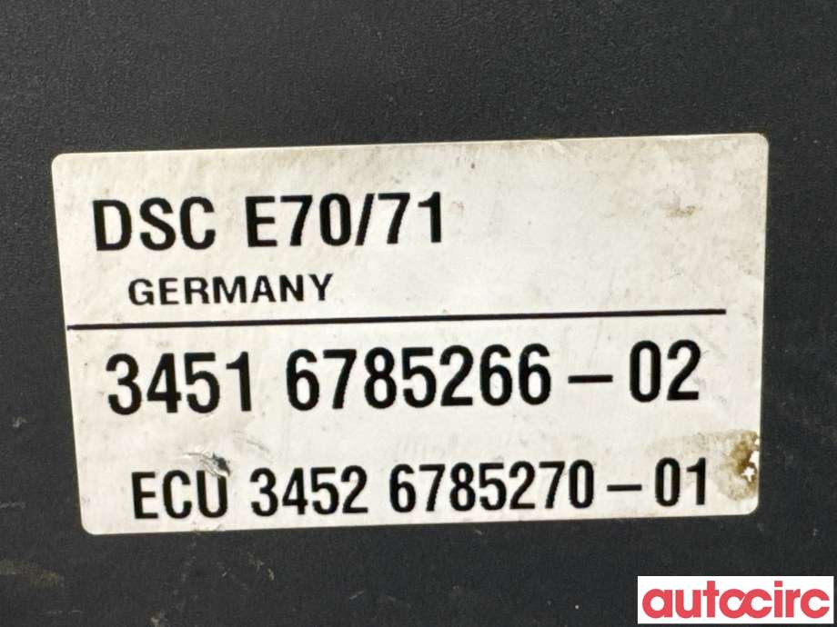 ABS sentral til BMW X6 2008-2014 (E71/E72) (E71/E72) (BMW|34516865025|0265250292|34516780126)