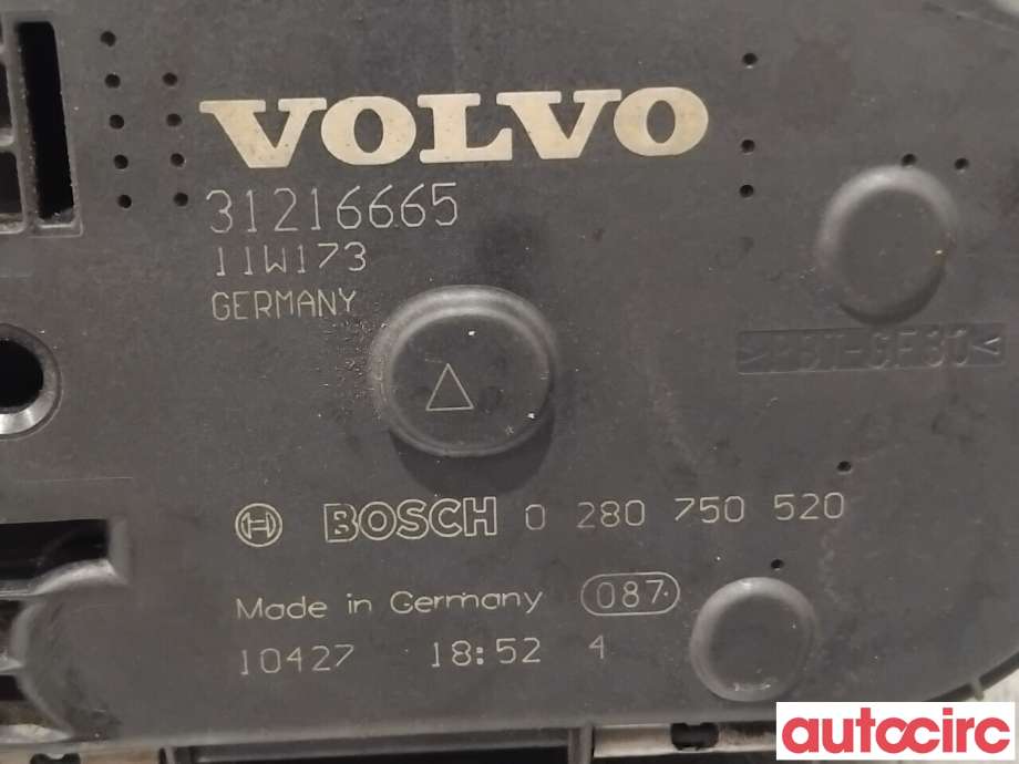 Spjeldhus til Volvo XC60 2008-2013 (Type I, Fase 1)  (VOLVO|31216665|0280750520)