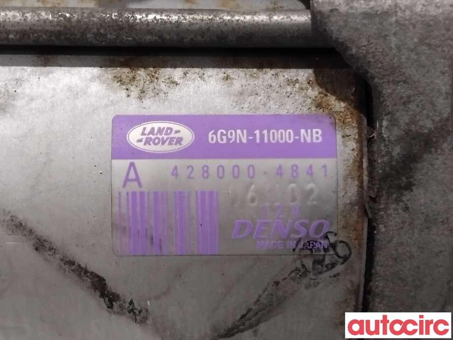 Starter diesel til Land Rover Range Rover, Evoque 2011-2019 (Type I) (LAND-ROVER|LR009433|428000-4841|6G9N-11000-NB)