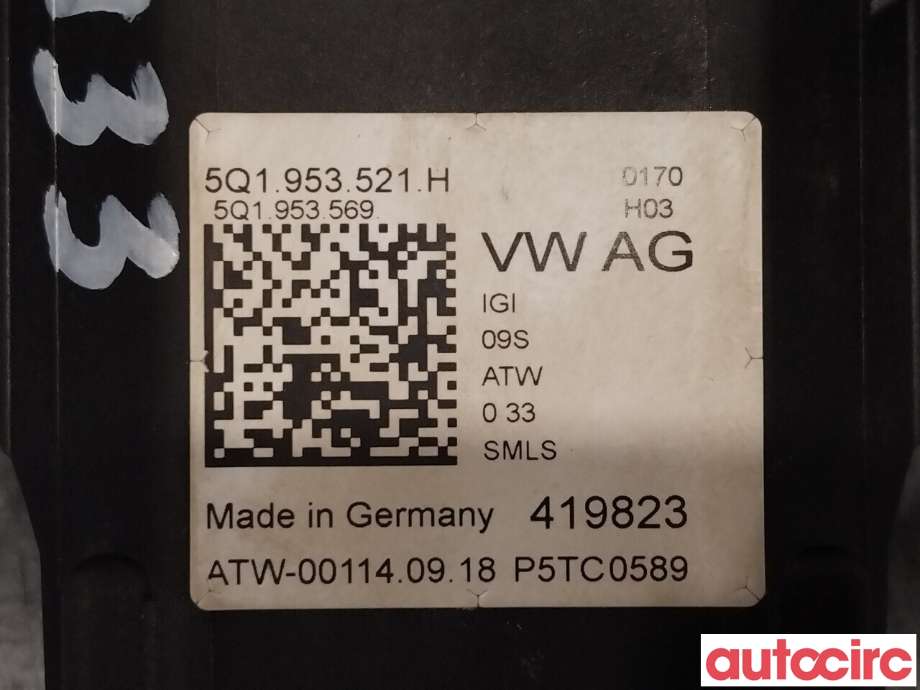 Bryter combi til VW T-Roc 2017-->>  (VOLKSWAGEN|5Q1953521T|5Q1953521H)