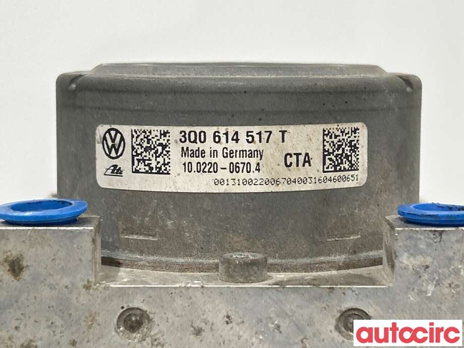 ABS sentral til Škoda Octavia 2013-2016 (Type III, Fase 1)  (SKODA|3Q0614517T|100916-03373)