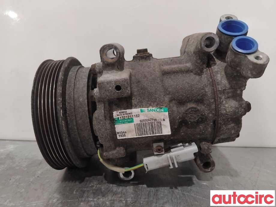 Aircondition kompressor til Nissan Juke 2010-2014 (Fase 1)  (NISSAN|2763000Q3D|SD6V121938|92600A274A)