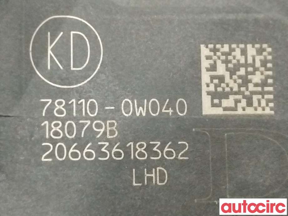 Pedal gass til Toyota RAV4 2016-2019 (Type IV, Fase 2)  (TOYOTA|781100W040)