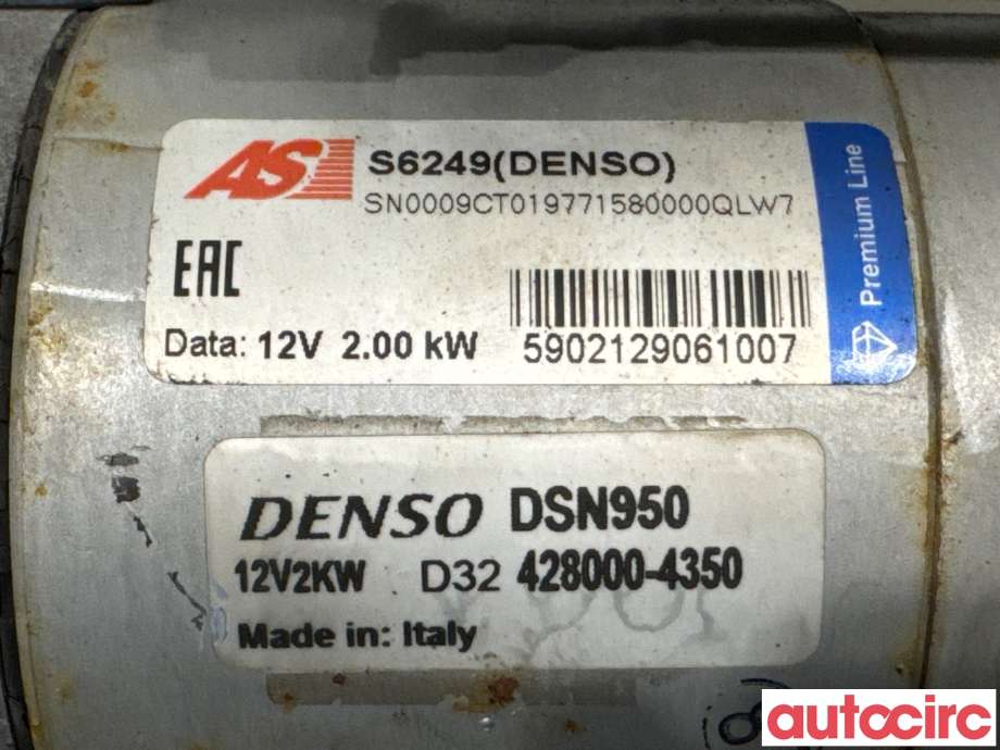 Starter diesel til Toyota Avensis 2003-2008 (Type II)  (TOYOTA|281000G020|DSN950|428000-4350)
