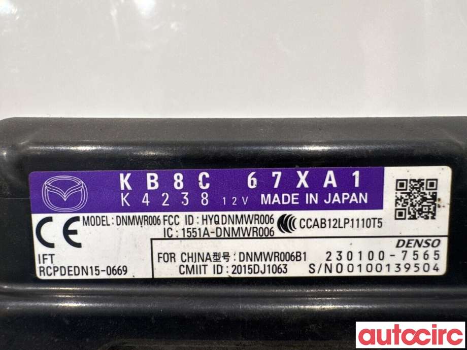 Sensor radar til Mazda CX-5 2017-->> (Type II)  (MAZDA|KB8C-67-XA1H|230100-7565|KB8C-67XA1)