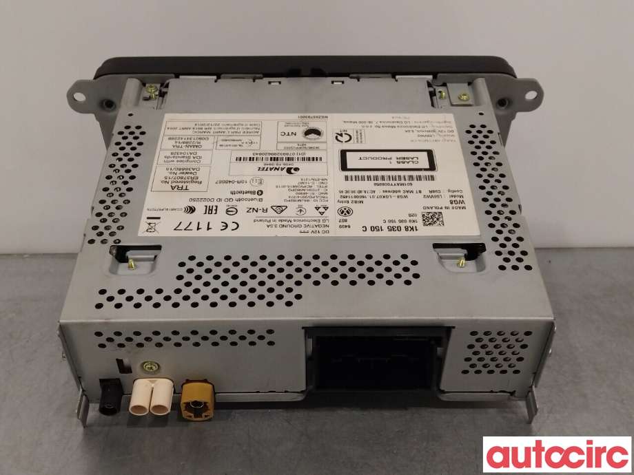 Multimedia display (MCU - Media Controller Unit) til VW Transporter / Caravelle 2015-2019 (T6) (T6) (VOLKSWAGEN|1K8035150C)