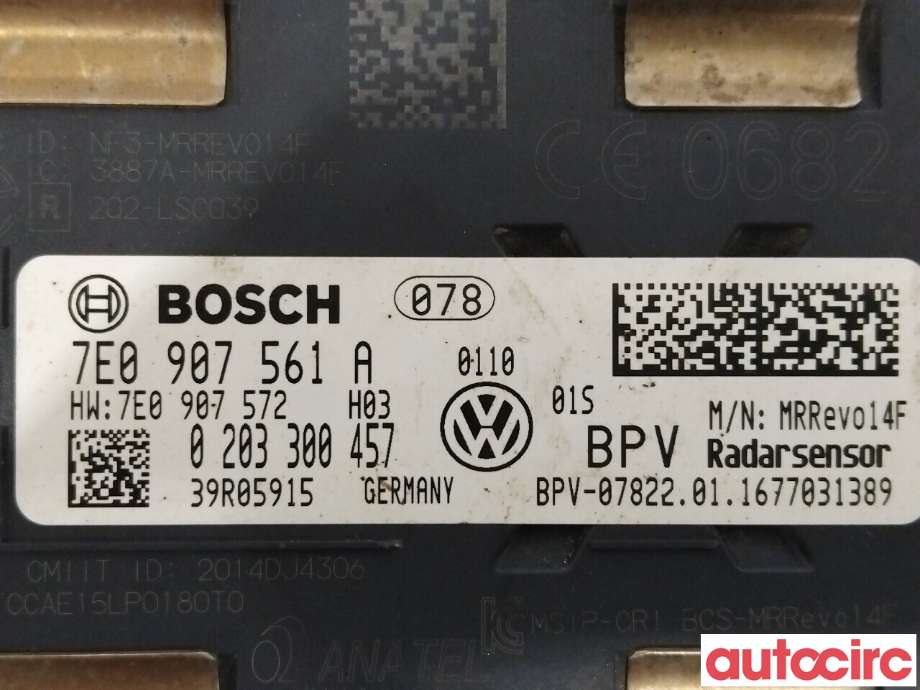 Sensor radar til VW Transporter / Caravelle 2015-2019 (T6) (T6) (VOLKSWAGEN|7E0907561A)