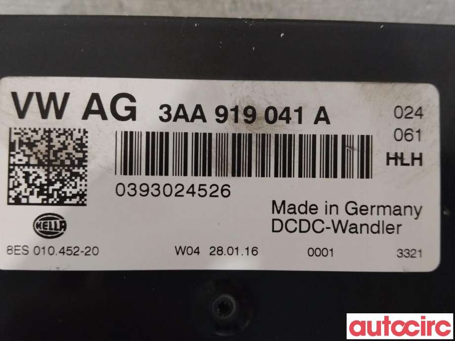 Styreenhet diverse til VW Transporter / Caravelle 2015-2019 (T6) (T6) (VOLKSWAGEN|3AA919041A)