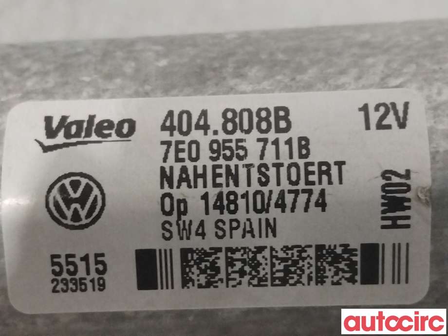 Viskermotor bakrute til VW Transporter / Caravelle 2015-2019 (T6) (T6) (VOLKSWAGEN|7E0955711B||7LA955711B)
