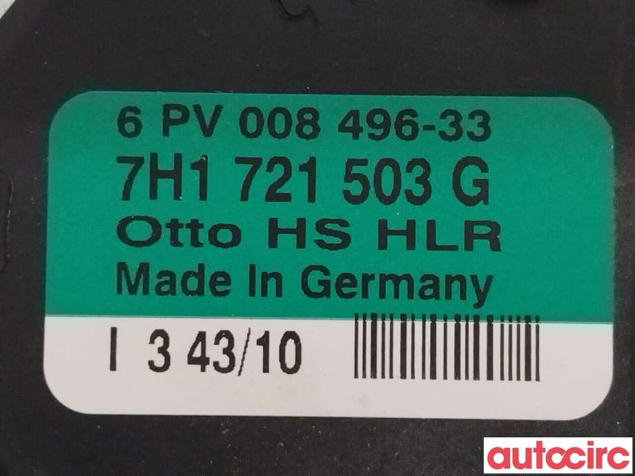 Pedal gass til VW Transporter / Caravelle 2009-2015 (Fase 2) (T5) (T5) (VOLKSWAGEN|7H1721503G)