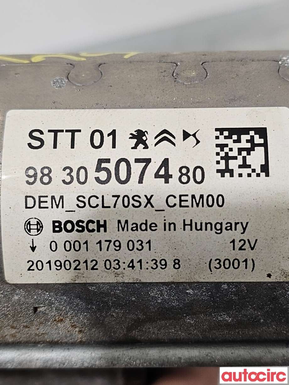 Starter til Peugeot 5008 2017-->> (Type II)  (PEUGEOT|9830507480)