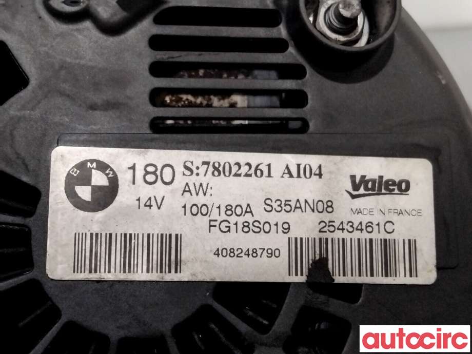 Dynamo til BMW 3-Serie 2005-2011 (E90/E91/E92/E93) (E90/E91/E92/E93) (BMW|12317802619|FG18S019|7802261)