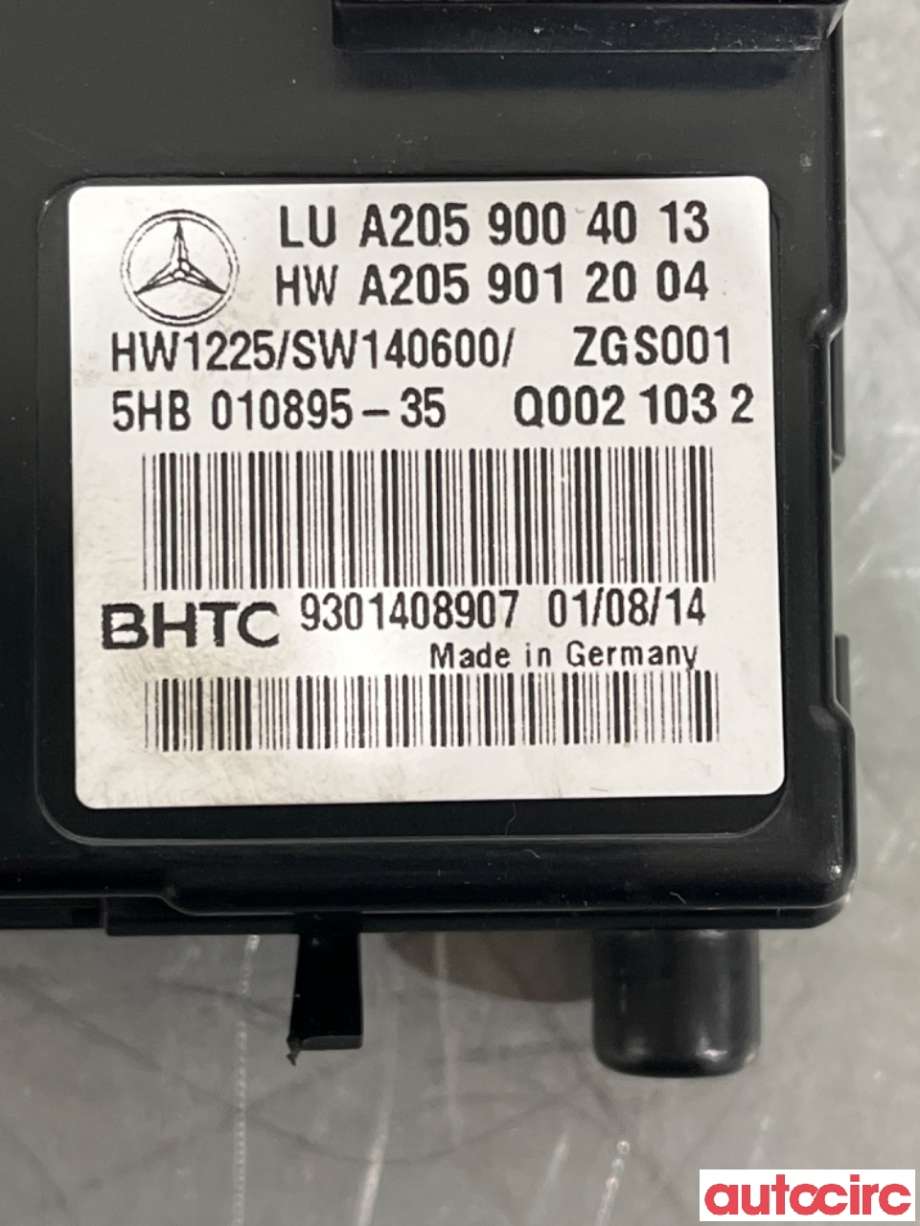 Styreenhet klima/aircondition til Mercedes C-Klasse 2014-2018 (Fase 1) (W205) (W205) (MERCEDES|A2059004013|)