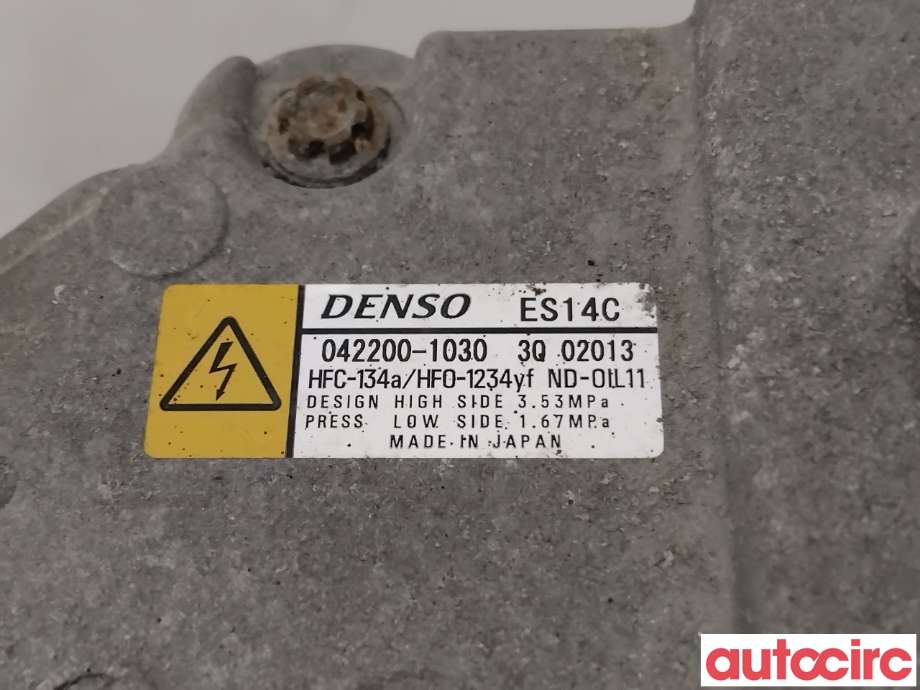 Aircondition kompressor til Toyota Auris 2013-2015 (Type II, Fase 1) (TOYOTA|8837047032|042200-1330|)