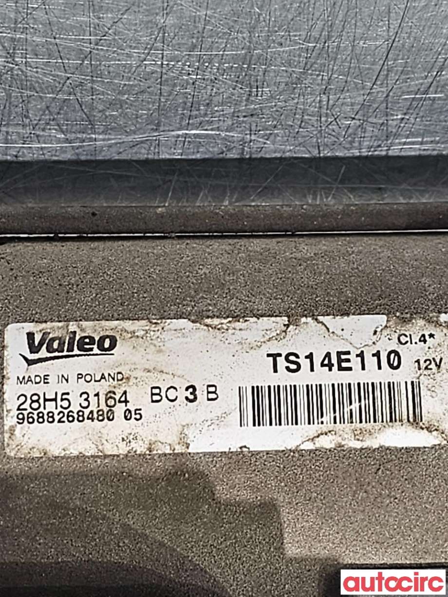 Starter diesel til Peugeot Partner 2015-2019 (Type II, Fase 2)  (PEUGEOT|5802FH|TS14E110|9688268480)