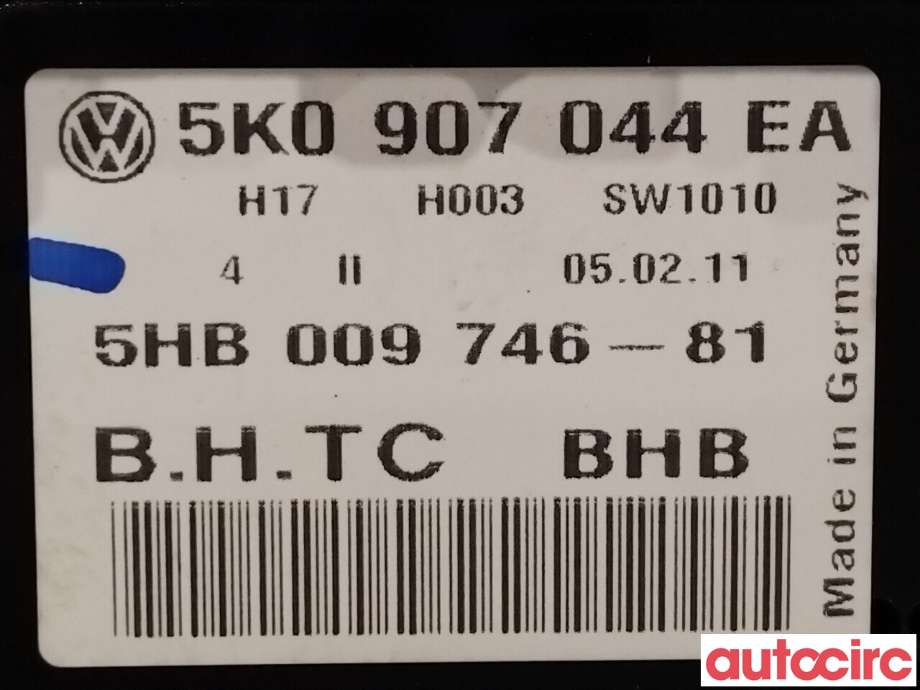 Varmeapparat betjening til VW Golf VI 2008-2012 (VOLKSWAGEN|5K0907044EA)