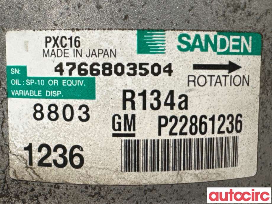 Aircondition kompressor til Opel Insignia A 2014-2017 (OPEL|95518886|PXC16|P22861236)