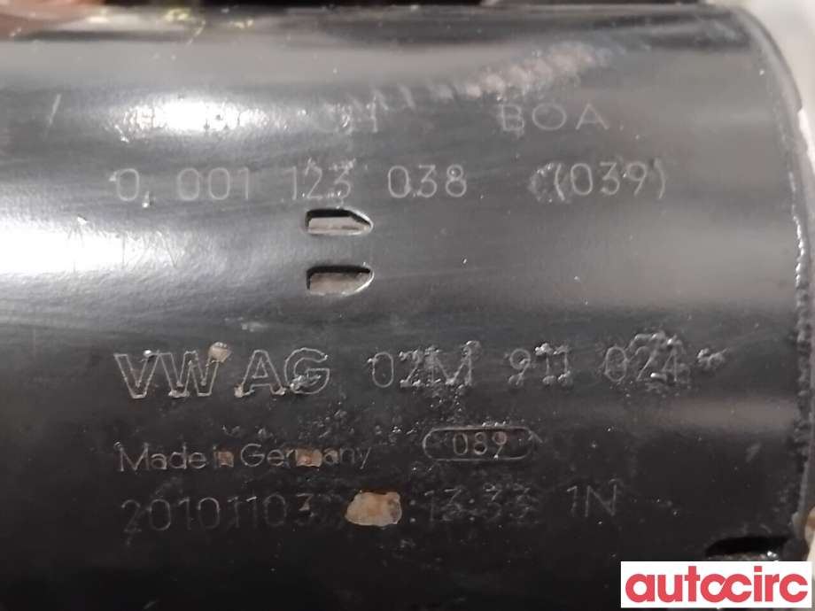 Starter diesel til VW Transporter / Caravelle 2009-2015 (Fase 2) (T5) (T5) (VOLKSWAGEN|02M911024X|0001123038|02M911024)