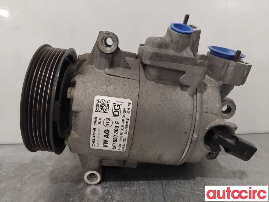 Aircondition kompressor til VW Tiguan 2011-2016 (Type I, Fase 2)  (VOLKSWAGEN|5K0820803X|6CVC140|1K0820808F)