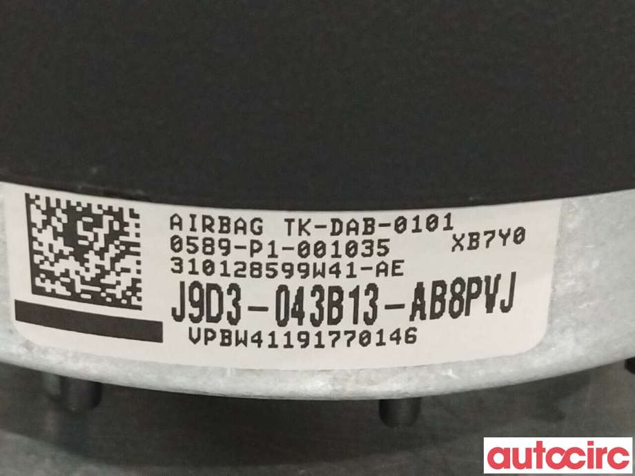 Airbag rattpute til Jaguar I-PACE 2018-->>  (JAGUAR|T4K1213PVJ|J9D3043B13AB8PVJ)