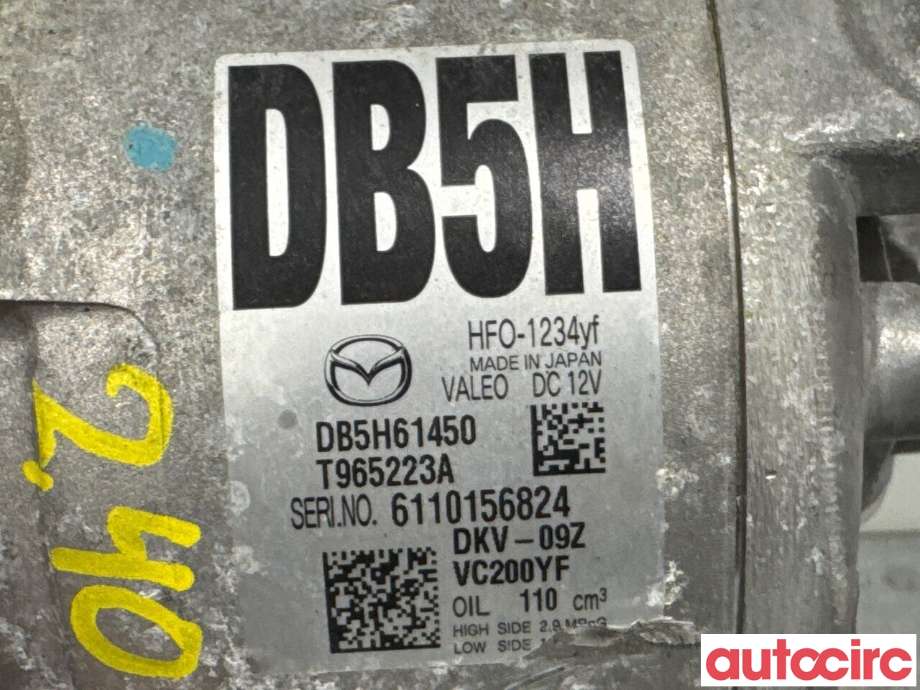 Aircondition kompressor til Mazda CX-3 2015-2022  (MAZDA|DB5H-61-450|DKV-09Z|DB5H61450)