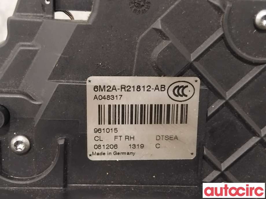 Låsekasse høyre foran til Ford S-Max 2006-2010 (Type I, Fase 1)  (FORD|1498996||6M2A-R21812-AB)