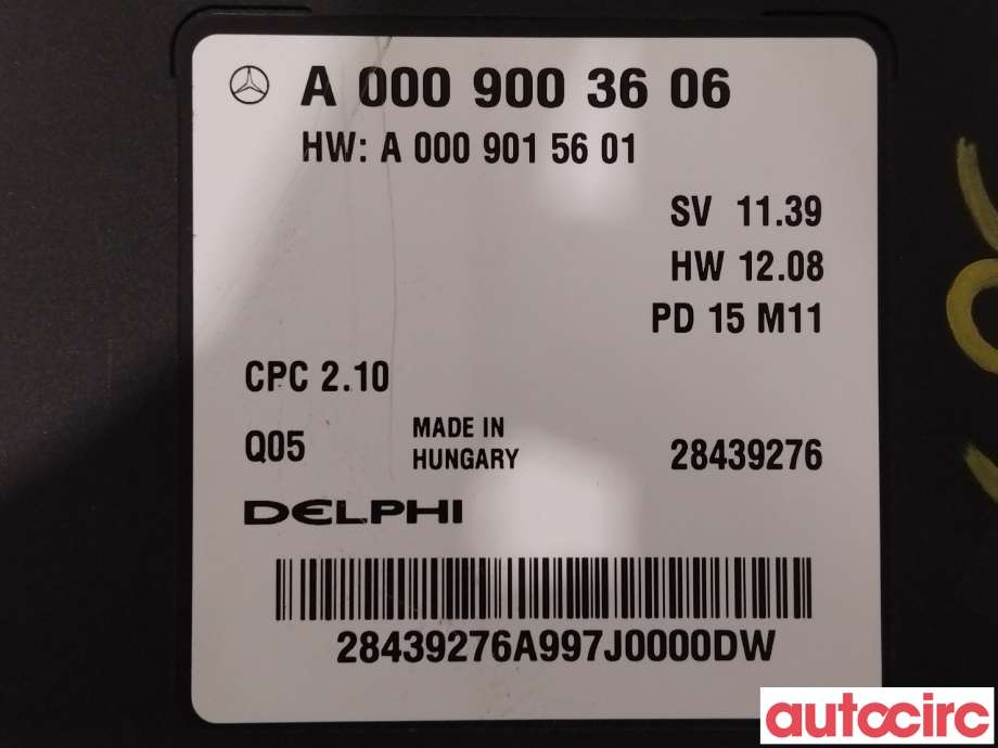 Styreenhet girkasse til Mercedes B-Klasse 2011-2018 (W246) (W246) (MERCEDES|A0009003606)