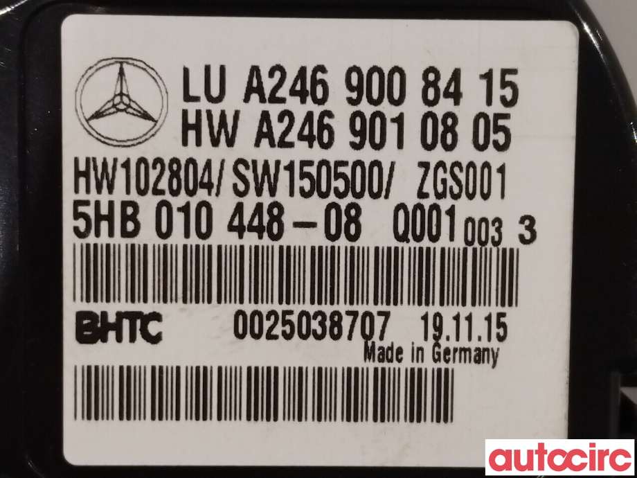Varmeapparat betjening til Mercedes B-Klasse 2011-2018 (W246) (W246) (MERCEDES|A2469008415)