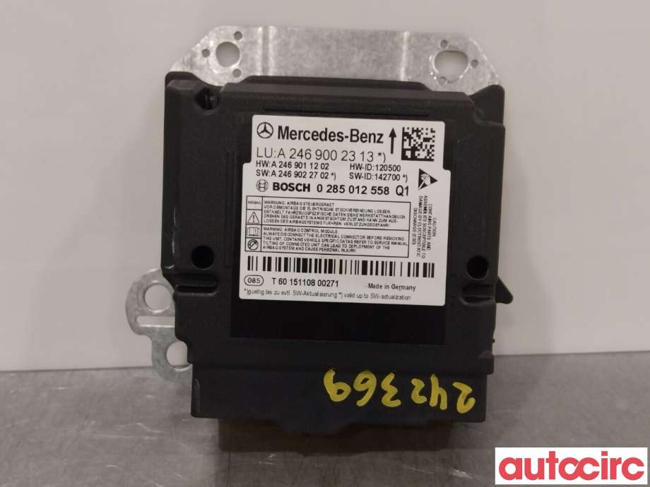 Airbag elektronikk til Mercedes B-Klasse, 2011-2018 (W246) (W246) (MERCEDES|A2469002313)